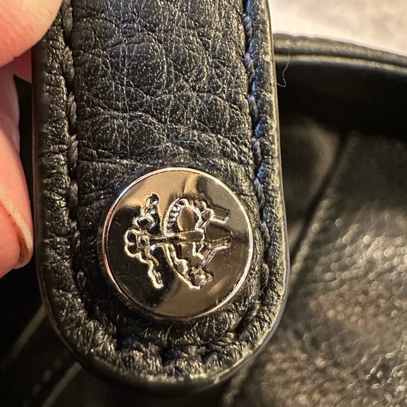 Brooks Brothers Black Genuine Leather Satchel Style Purse Shoulder Bag - Picture 4 of 14